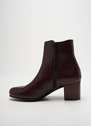 Bottines/boots matière lisse talon de 4 à 6cm violet PARE GABIA femme