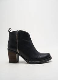 Bottines/boots matière lisse talon de 4 à 6cm noir MKD femme