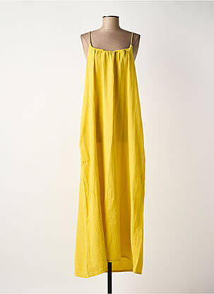 Robe longue sans manche sans manche jaune CHLOÉ STORA femme