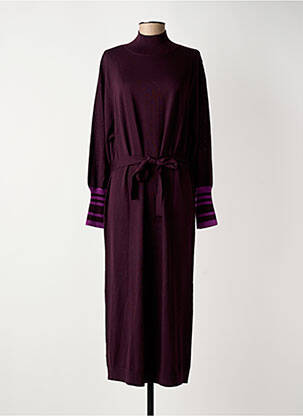 Robe longue manches longues manches longues violet CHLOÉ STORA femme