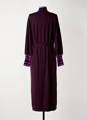 Robe longue manches longues manches longues violet CHLOÉ STORA femme