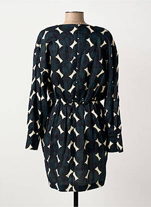 Robe courte fermeture zippée au dos manches longues noir CHLOÉ STORA femme