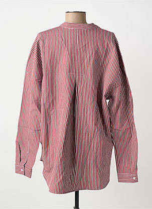 Blouse poignets boutonnés avec fente manches longues marron CHLOÉ STORA femme