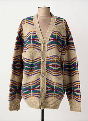 Gilet manches longues fermeture boutonnée sur le devant beige HOWLIN femme