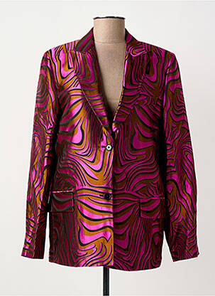 Blazer poignets boutonnés rose CHLOÉ STORA femme