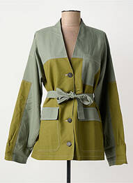 Veste casual finition intérieure doublée vert CHLOÉ STORA femme
