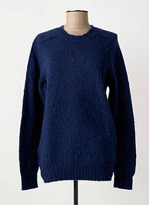Pull coupe droite manches longues bleu fonce HOWLIN femme