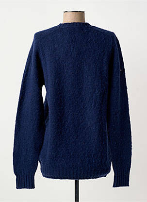 Pull coupe droite manches longues bleu fonce HOWLIN femme