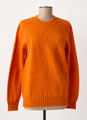 Pull coupe droite manches longues orange HOWLIN femme