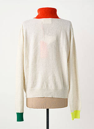 Pull col roulé coupe cintrée manches longues beige ABSOLUT CASHMERE femme