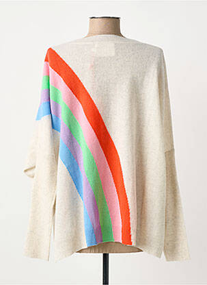 Pull coupe droite manches longues beige ABSOLUT CASHMERE femme