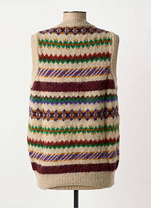 Pull coupe droite sans manche beige HOWLIN femme
