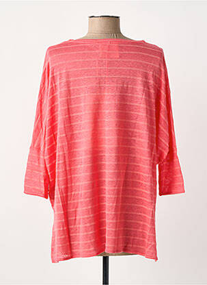 T-shirt manches 3/4 manches 3/4 rose ABSOLUT CASHMERE femme