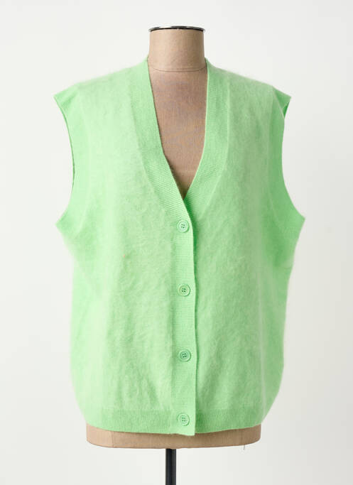 Gilet sans manche vert ABSOLUT CASHMERE femme