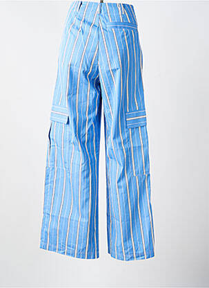 Pantalon cargo coupe droite taille normale bleu CHLOÉ STORA femme