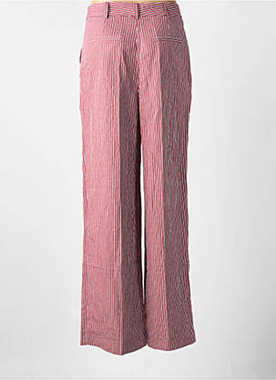 Pantalon chino fermeture zippée sous rabat boutonné taille normale violet CHLOÉ STORA femme