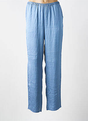 Pantalon droit taille élastique taille normale bleu AMERICAN VINTAGE femme