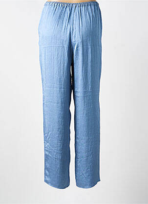 Pantalon droit taille élastique taille normale bleu AMERICAN VINTAGE femme