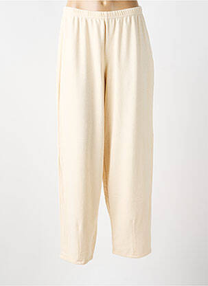 Pantalon droit stretch taille normale beige AMERICAN VINTAGE femme