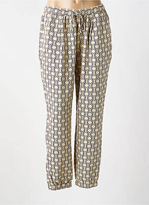 Pantalon chino tissage popeline taille normale beige AMERICAN VINTAGE femme