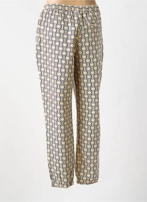 Pantalon chino tissage popeline taille normale beige AMERICAN VINTAGE femme