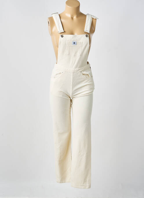 Salopette beige CÔTELÉ femme