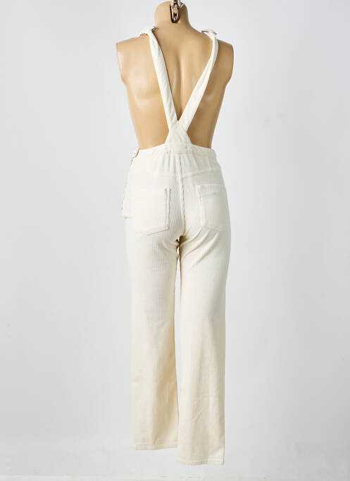 Salopette beige CÔTELÉ femme