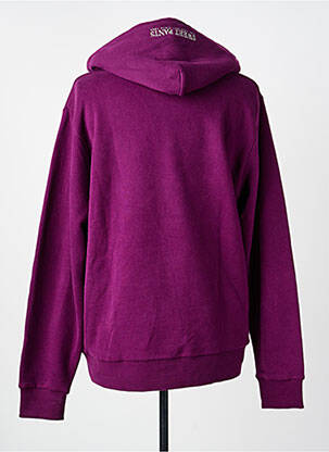 Sweat-shirt à capuche broderie manches longues violet SWEET PANTS homme