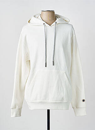 Sweat-shirt à capuche broderie manches longues beige SWEET PANTS homme