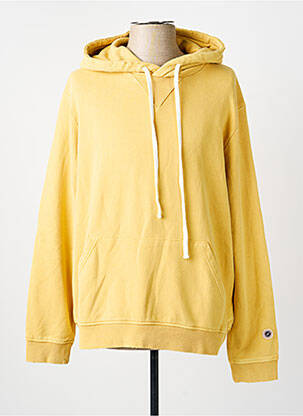 Sweat-shirt à capuche poches manches longues jaune SWEET PANTS homme