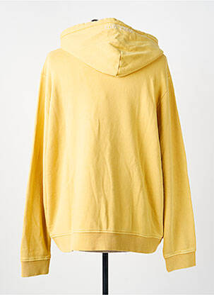 Sweat-shirt à capuche poches manches longues jaune SWEET PANTS homme
