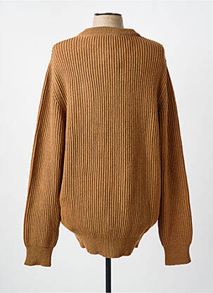 Pull stretch manches longues marron MAISON LABICHE homme