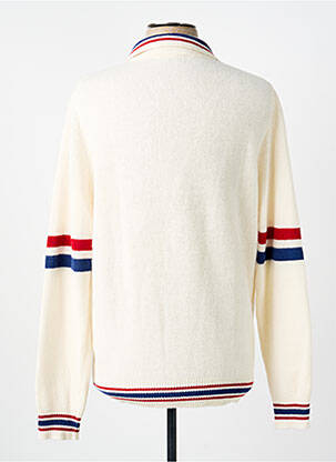 Pull stretch manches longues beige MAISON LABICHE homme