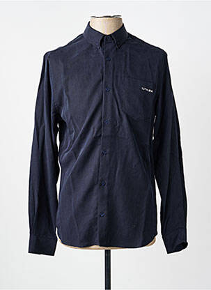 Chemise manches longues poignets boutonnés noir MAISON LABICHE homme