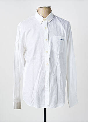 Chemise manches longues poignets boutonnés blanc MAISON LABICHE homme