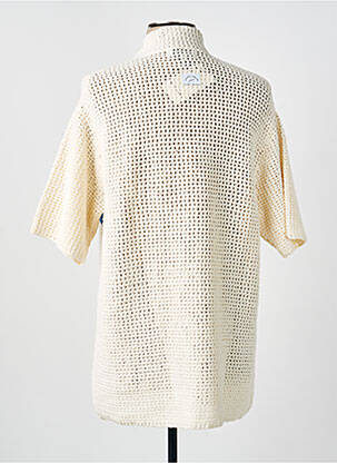 Chemise manches courtes coupe cintrée beige MAISON LABICHE homme