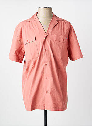 Chemise manches courtes poches rose MAISON LABICHE homme