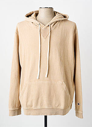 Sweat-shirt à capuche poches manches longues beige SWEET PANTS homme