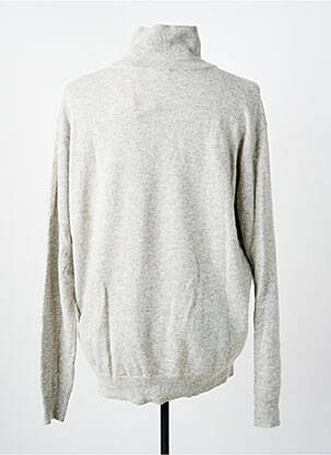 Pull col roulé stretch manches longues gris AMERICAN VINTAGE homme