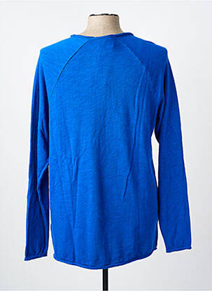 Pull stretch manches longues bleu AMERICAN VINTAGE homme
