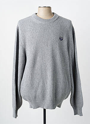 Pull stretch manches longues gris MAISON LABICHE homme