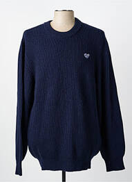 Pull stretch manches longues bleu MAISON LABICHE homme