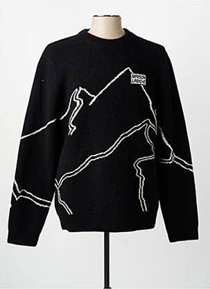 Pull stretch manches longues noir MAISON LABICHE homme