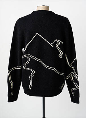 Pull stretch manches longues noir MAISON LABICHE homme