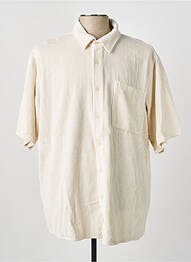 Chemise manches courtes poches beige AMERICAN VINTAGE homme