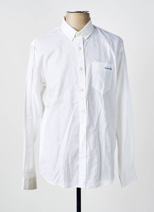 Chemise manches longues blanc MAISON LABICHE homme