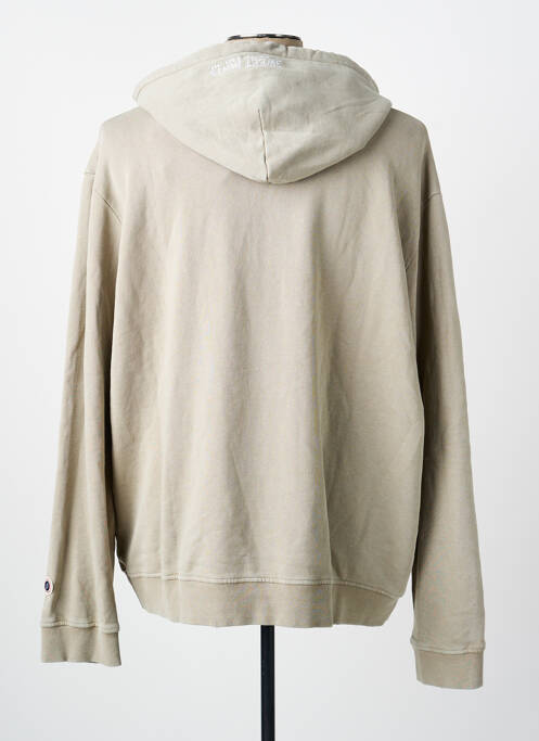 Sweat-shirt à capuche beige fonce SWEET PANTS homme