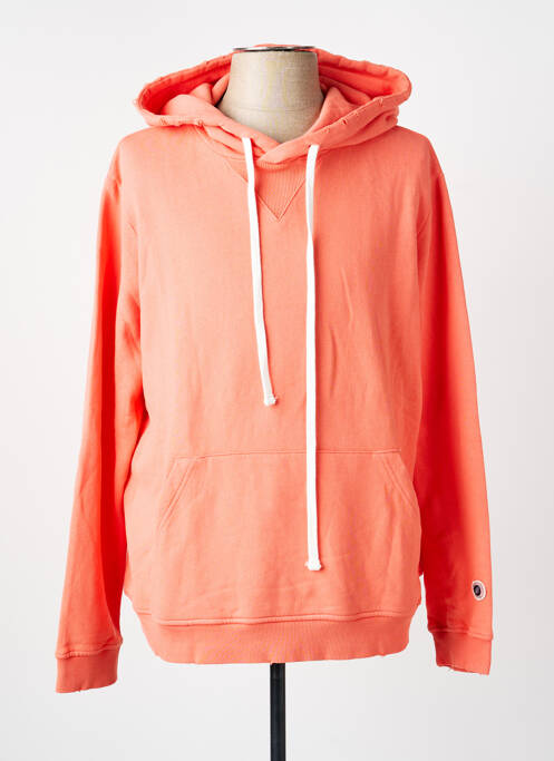 Sweat-shirt à capuche orange SWEET PANTS homme