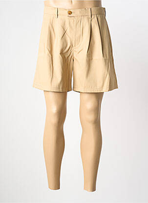 Short tissage popeline taille haute beige AMERICAN VINTAGE homme