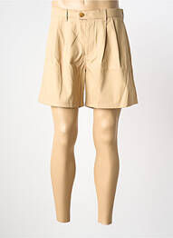 Short tissage popeline taille haute beige AMERICAN VINTAGE homme